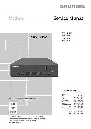 Сервисная инструкция Grundig GV-94HIFI ― Manual-Shop.ru