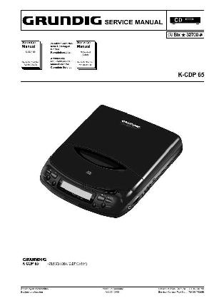 Сервисная инструкция Grundig K-CDP65 ― Manual-Shop.ru