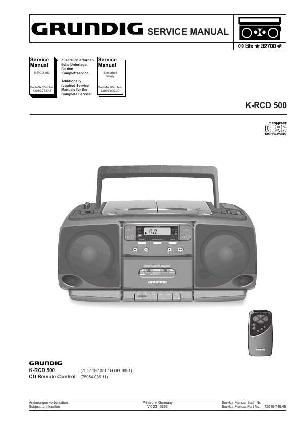 Сервисная инструкция Grundig K-RCD500 ― Manual-Shop.ru