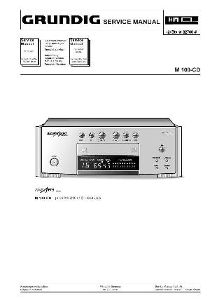 Сервисная инструкция Grundig M100CD ― Manual-Shop.ru