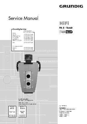 Сервисная инструкция Grundig PA5 ― Manual-Shop.ru