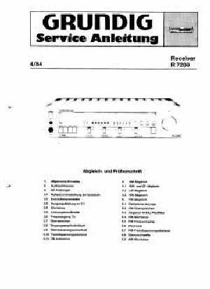 Сервисная инструкция Grundig R-7200 ― Manual-Shop.ru