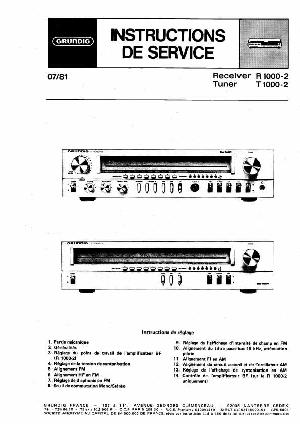 Сервисная инструкция Grundig R1000-2, T1000-2 ― Manual-Shop.ru