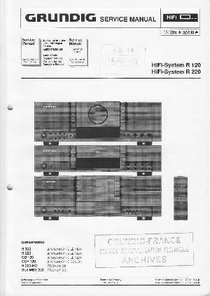 Сервисная инструкция GRUNDIG R120, R220 ― Manual-Shop.ru