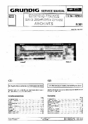 Сервисная инструкция Grundig R301 ― Manual-Shop.ru