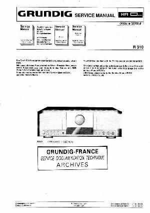 Сервисная инструкция Grundig R310 ― Manual-Shop.ru