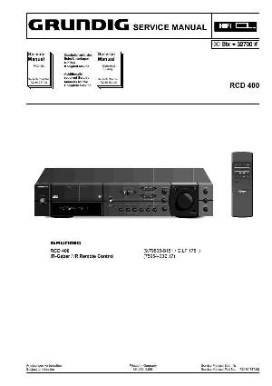 Сервисная инструкция Grundig RCD-400 ― Manual-Shop.ru