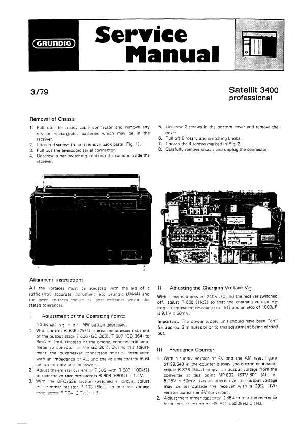 Сервисная инструкция GRUNDIG SATELLIT-3400 ― Manual-Shop.ru