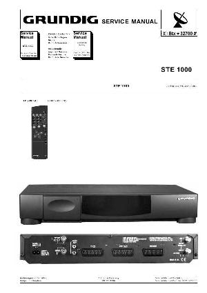 Сервисная инструкция Grundig STE1000 ― Manual-Shop.ru