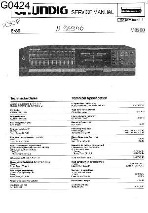 Сервисная инструкция Grundig V8200 ― Manual-Shop.ru