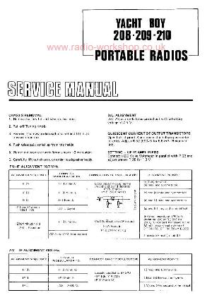 Сервисная инструкция Grundig YACHT BOY 208, 209, 210 ― Manual-Shop.ru