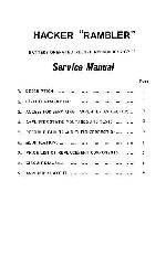 Service manual HACKER GP19 RAMBLER