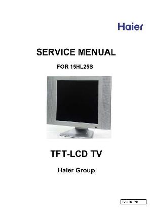 Сервисная инструкция Haier 15HL25S ― Manual-Shop.ru