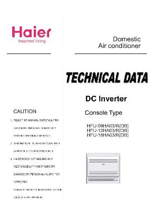 Сервисная инструкция Haier HFU-09 12 18HA03R2 series ― Manual-Shop.ru