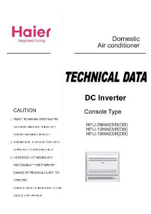 Service manual Haier HFU-09 12 18HA03R2 series ― Manual-Shop.ru