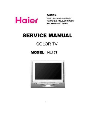 Service manual Haier HL15T ― Manual-Shop.ru