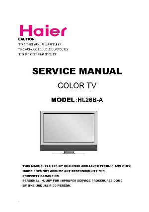 Service manual Haier HL26B-A ― Manual-Shop.ru