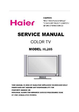 Service manual Haier HL26S ― Manual-Shop.ru