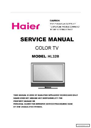 Сервисная инструкция Haier HL32B ― Manual-Shop.ru