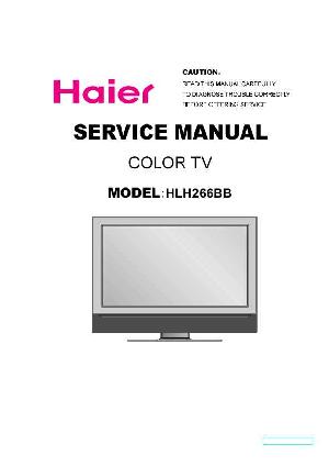 Сервисная инструкция Haier HLH266BB ― Manual-Shop.ru