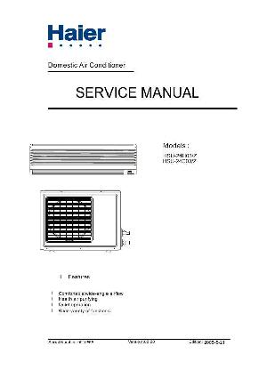 Сервисная инструкция Haier HSU-24H03Z, HSU-24C03Z ― Manual-Shop.ru