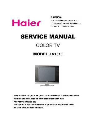 Сервисная инструкция Haier LV1513 ― Manual-Shop.ru
