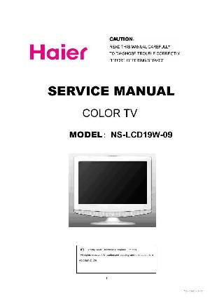 Сервисная инструкция Haier NS-LCD19W-09 ― Manual-Shop.ru
