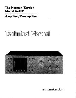 Сервисная инструкция Harman-Kardon A-402 ― Manual-Shop.ru