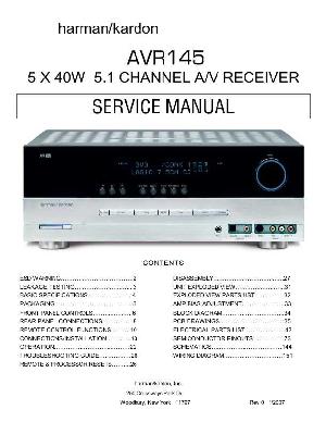 Сервисная инструкция Harman-Kardon AVR-145 ― Manual-Shop.ru