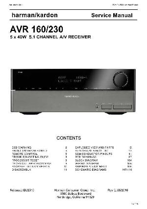 Сервисная инструкция Harman-Kardon AVR-160 ― Manual-Shop.ru