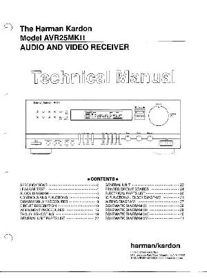 Сервисная инструкция Harman-Kardon AVR-25MKII ― Manual-Shop.ru