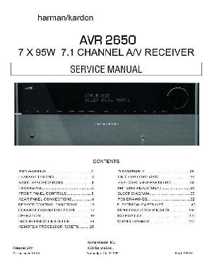 Service manual Harman-Kardon AVR-2650 ― Manual-Shop.ru