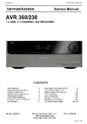 Сервисная инструкция HARMAN-KARDON AVR-360 ― Manual-Shop.ru