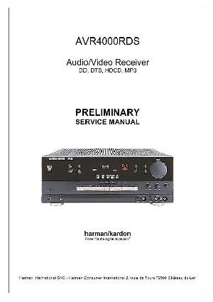 Сервисная инструкция Harman-Kardon AVR-4000RDS ― Manual-Shop.ru