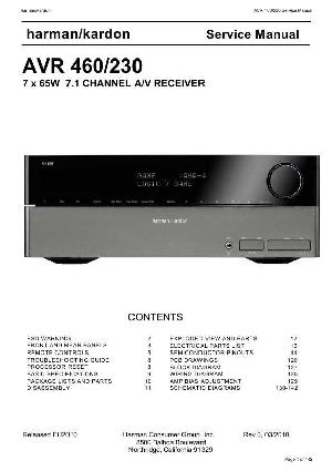 Сервисная инструкция Harman-Kardon AVR-460 ― Manual-Shop.ru