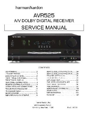 Сервисная инструкция Harman-Kardon AVR-525 ― Manual-Shop.ru