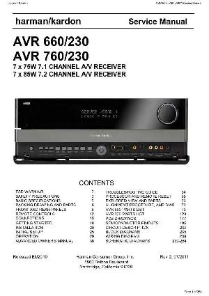 Сервисная инструкция Harman-Kardon AVR-660, AVR-760 ― Manual-Shop.ru