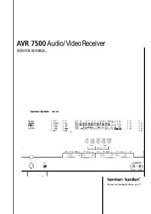 Сервисная инструкция Harman-Kardon AVR-7500 ― Manual-Shop.ru
