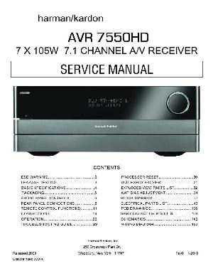 Сервисная инструкция Harman-Kardon AVR-7550HD ― Manual-Shop.ru