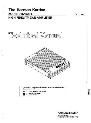 Сервисная инструкция Harman-Kardon CA-140Q ― Manual-Shop.ru
