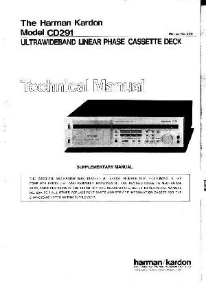 Сервисная инструкция Harman-Kardon CD-291 ― Manual-Shop.ru
