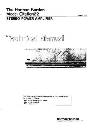Сервисная инструкция Harman-Kardon CITATION-22 ― Manual-Shop.ru