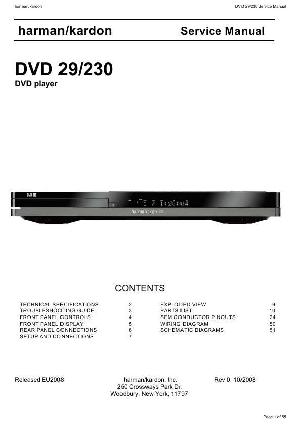 Сервисная инструкция Harman-Kardon DVD-29, DVD-230 ― Manual-Shop.ru
