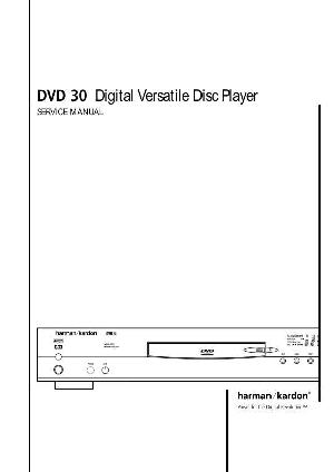 Сервисная инструкция Harman-Kardon DVD-30 ― Manual-Shop.ru