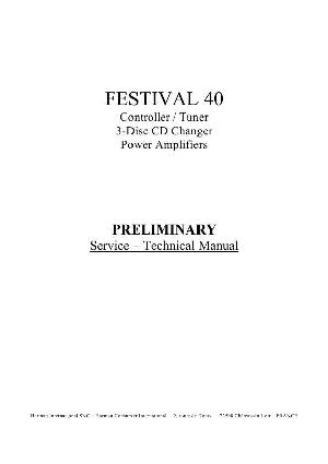 Сервисная инструкция Harman-Kardon FESTIVAL 40 ― Manual-Shop.ru