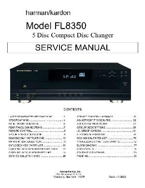 Сервисная инструкция Harman-Kardon FL-8350 ― Manual-Shop.ru