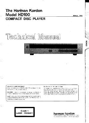 Сервисная инструкция Harman-Kardon HD-100 ― Manual-Shop.ru