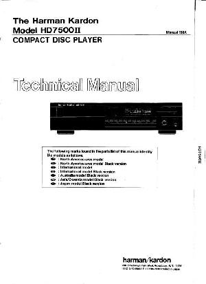 Сервисная инструкция Harman-Kardon HD-7500II ― Manual-Shop.ru