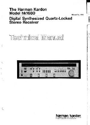 Сервисная инструкция Harman-Kardon HK-1680 ― Manual-Shop.ru