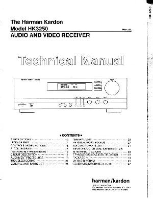 Сервисная инструкция Harman-Kardon HK-3250 ― Manual-Shop.ru